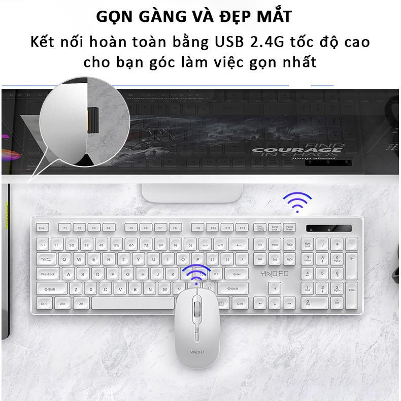 Bộ bàn phím chuột không dây Max3 combo gồm chuột và bàn phím văn phòng giá rẻ cho máy tính