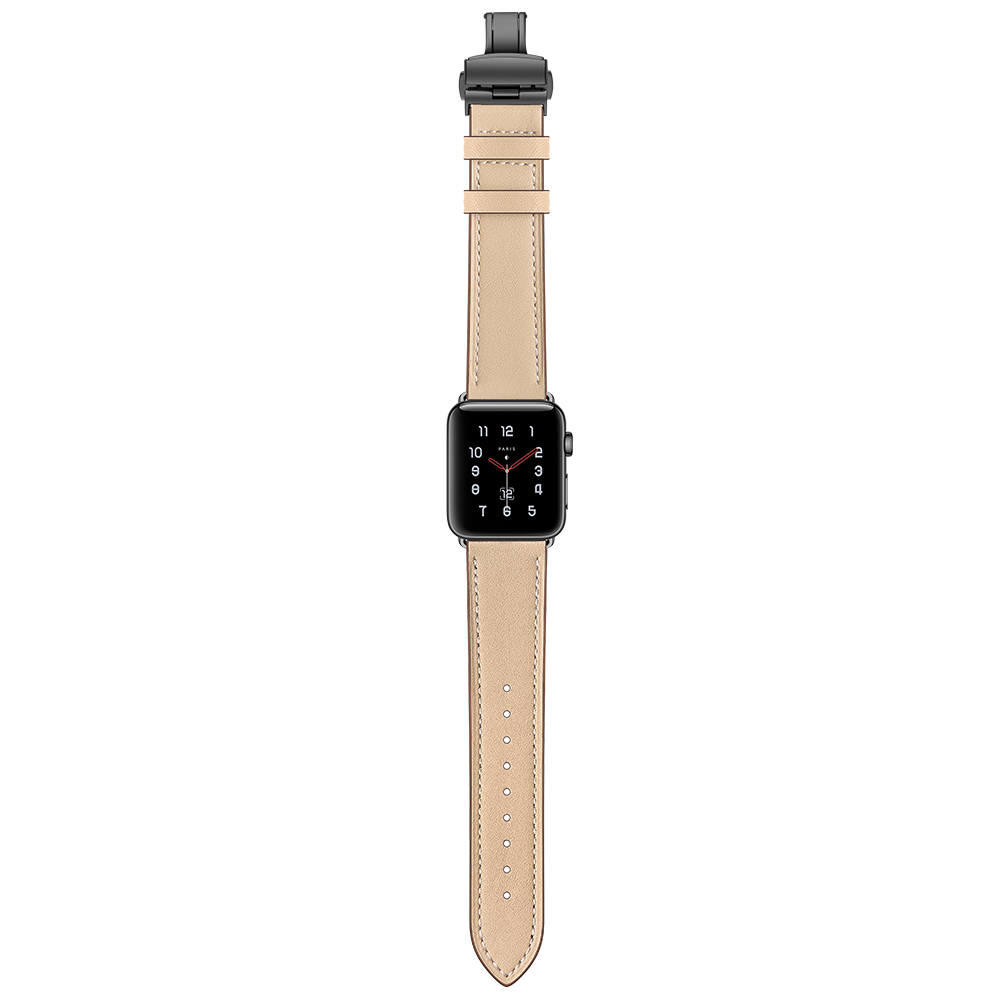 Dây Da Khóa Bướm Chống Gãy Dành Cho Apple Watch 42/44mm