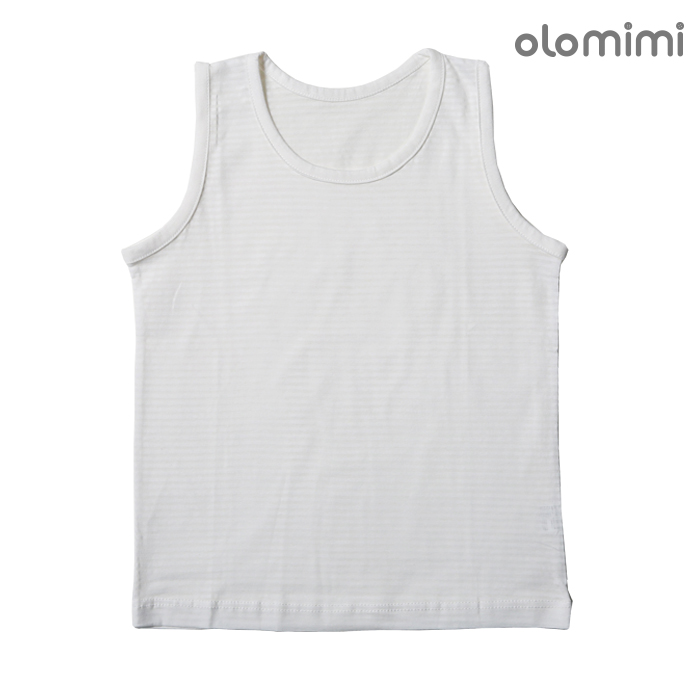 Áo ba lỗ Olomimi Hàn Quốc Plain White - 100% cotton