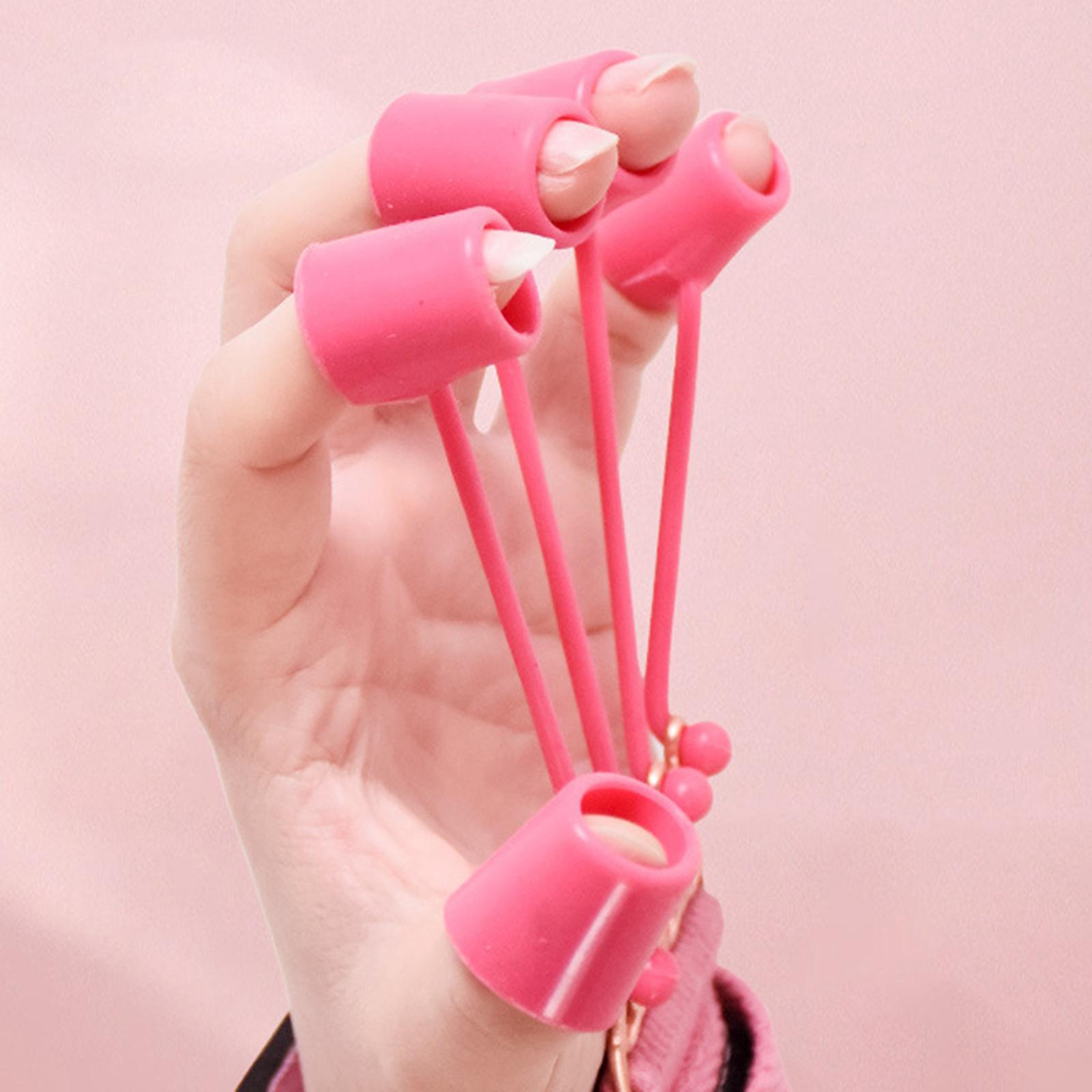 Grip Strengthener Finger Resistance Band Fitness Finger Exerciser Stretcher for Pianist