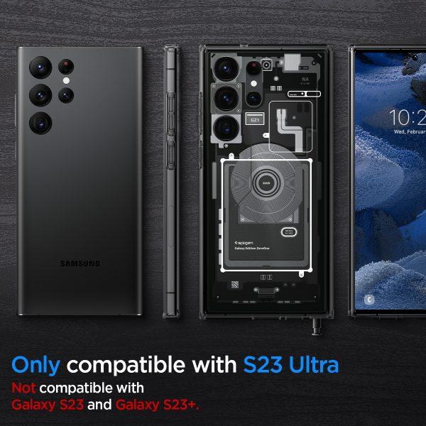 Ốp Lưng Cho Samsung Galaxy S23 Ultra Case Ultra Hybrid Zero One được làm bằng chất liệu TPU - HÀNG CHÍNH HÃNG