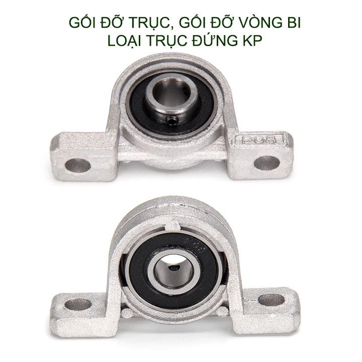 01 Gối đỡ trục, gối đỡ vòng bi loại đứng KP, làm bằng hợp kim chắc chắn