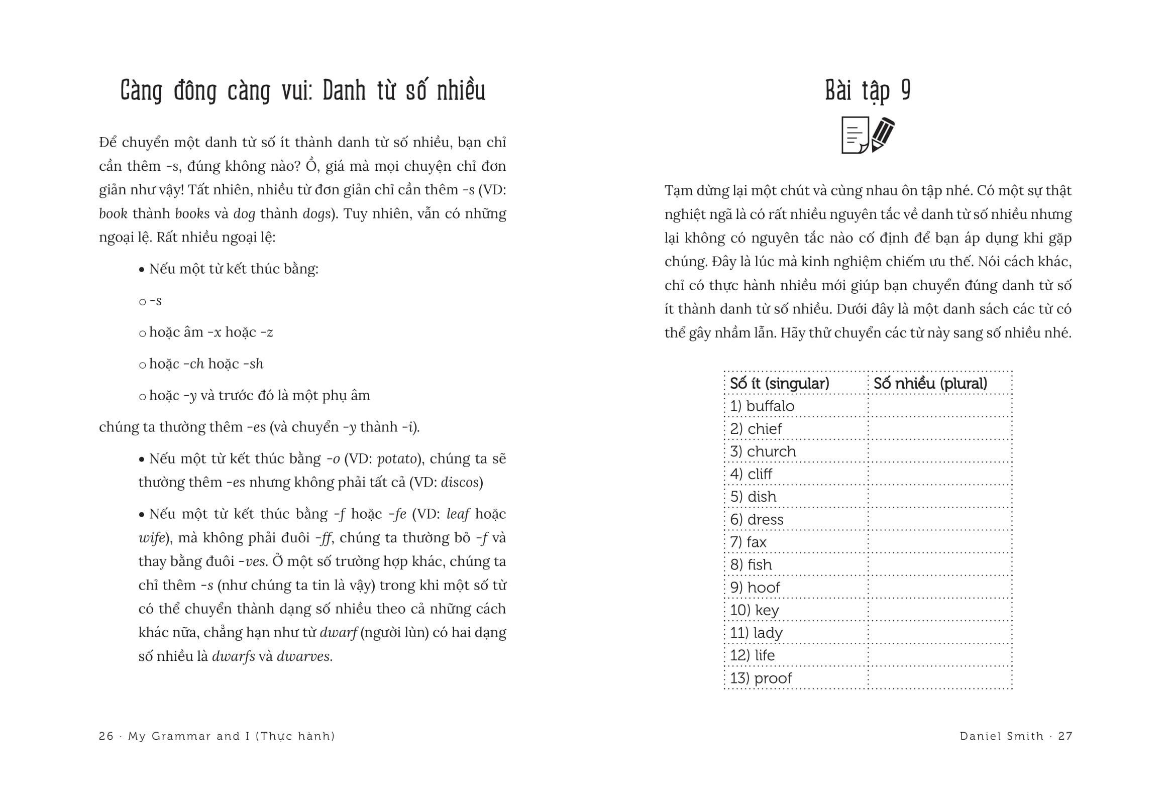 My Grammar And I - Thực Hành