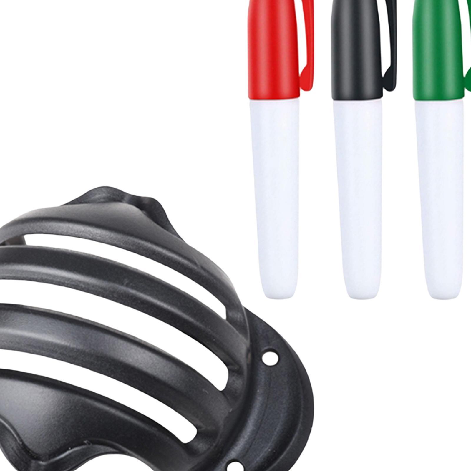 Sports Alignment Golf Ball Marker Line Tool Drawing Liner Set w/ 4 Pens