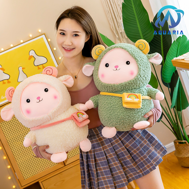 Thú Bông Cừu Đeo Túi Gối Ôm Siêu Dễ Thương Quà Tặng Siêu Hot