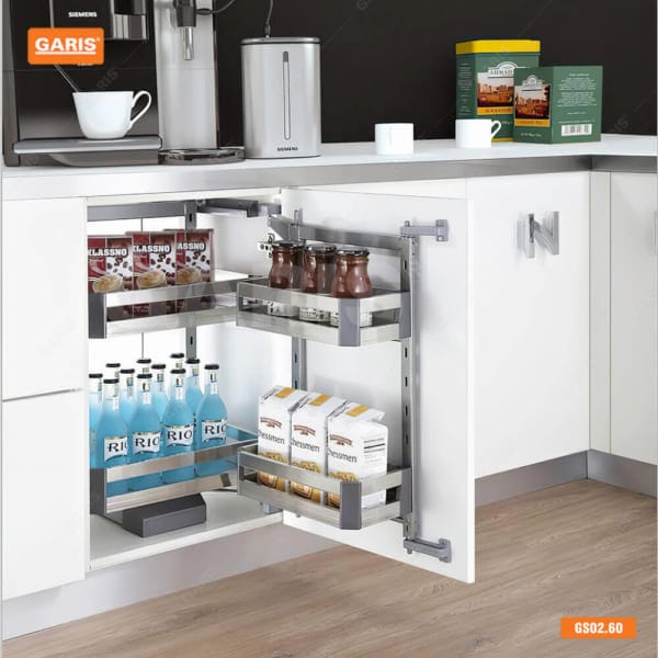 Tủ đồ nhà bếp  - Tủ đồ khô 6 tầng khay nhôm MS6.45GA