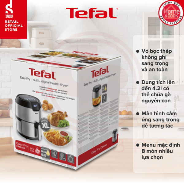 Nồi chiên không dầu Tefal EY401D15 - Hàng chính hãng