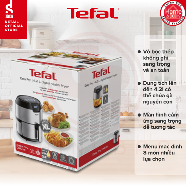 [Tefal] Nồi chiên không dầu Tefal EY401D15 - Hàng chính hãng