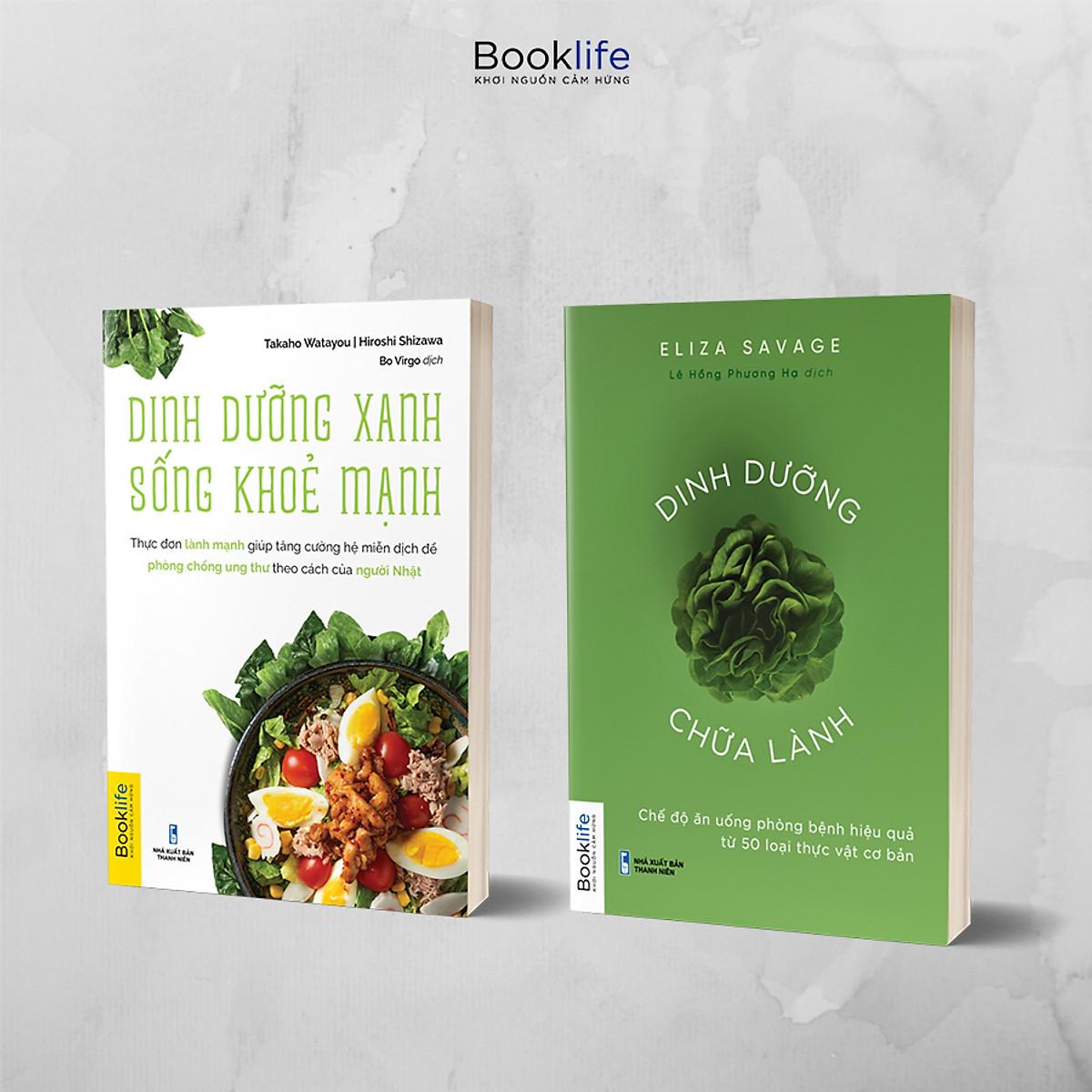 Combo 2 cuốn Dinh dưỡng chữa lành và Dinh dưỡng xanh sống khỏe mạnh - Bản Quyền