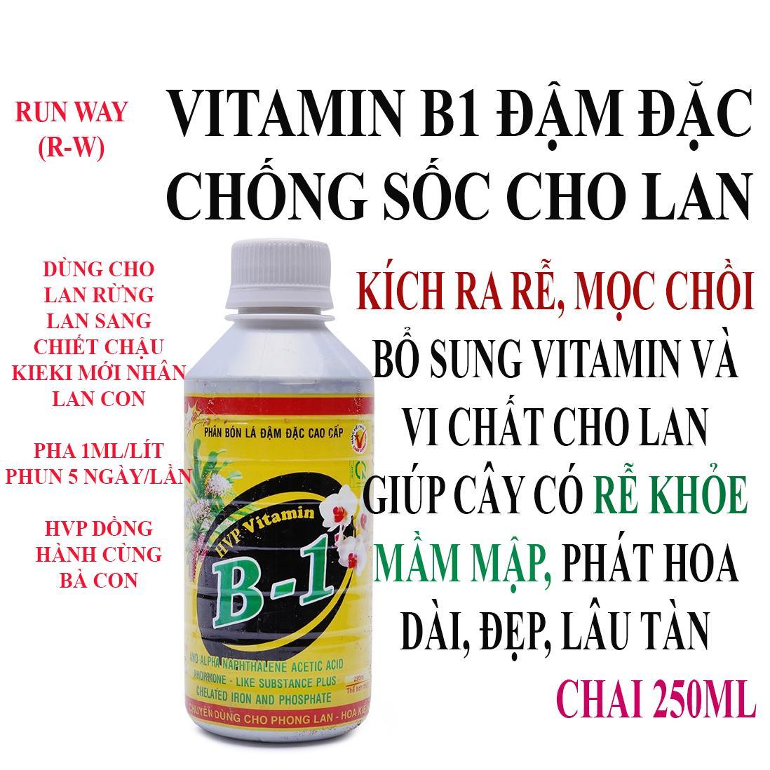 Bộ 5 Phân bón đậm đặc HPV Vitamin B1 cho Phong Lan 250ml - Tăng cường mạnh bộ rễ, nâng cao sức đề kháng với cây