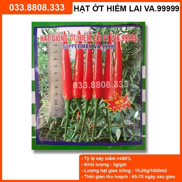 Hạt giống Ớt Hiểm Lai F1 VA.99999 - năng suất cao, quả to đẹp