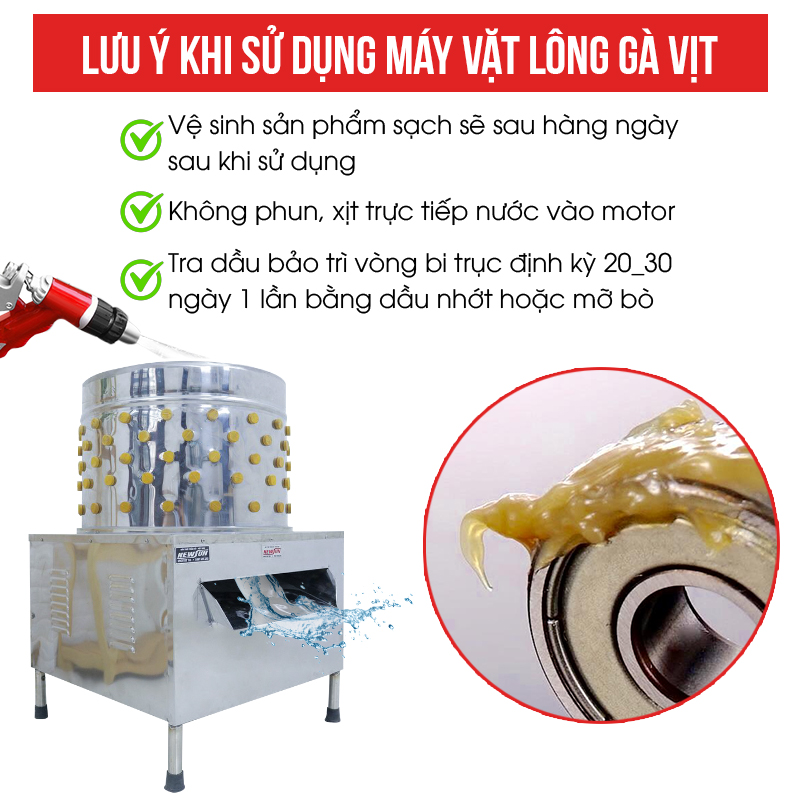 Máy Vặt, Nhổ Lông Gà Vịt Ngan NEWSUN 70 Cm - Hàng Chính Hãng