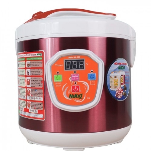 Máy Làm Tỏi Đen Nikio NK-686 (6L) - Nồi Ủ Tỏi Gia Đình, Dung Tích 6 Lít, Làm Tỏi Tự Động Theo Công Nghệ Nhật - Hàng Chính Hãng - Vàng Gold