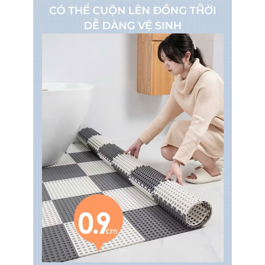 Thảm nhà tắm chống trơn trượt kích thước 30x30cm