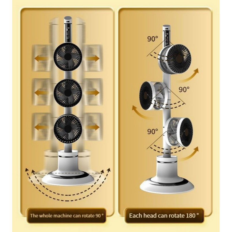 Quạt Đối Lưu Đa Luồng KARSON 3D Cao Cấp Có Remote Điều Khiển Từ Xa