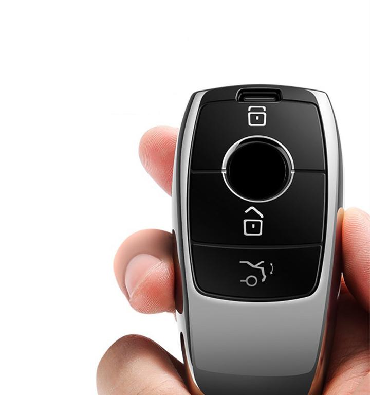 Ốp chìa khóa xe Mercedes E-class E200 E300L C-class C260L S-class TPU cao cấp PKXH-181
