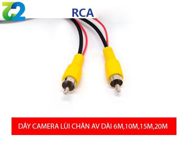 Dây camera lùi ô tô chân cắm AV chiều dài 6m,10m,15m,20m