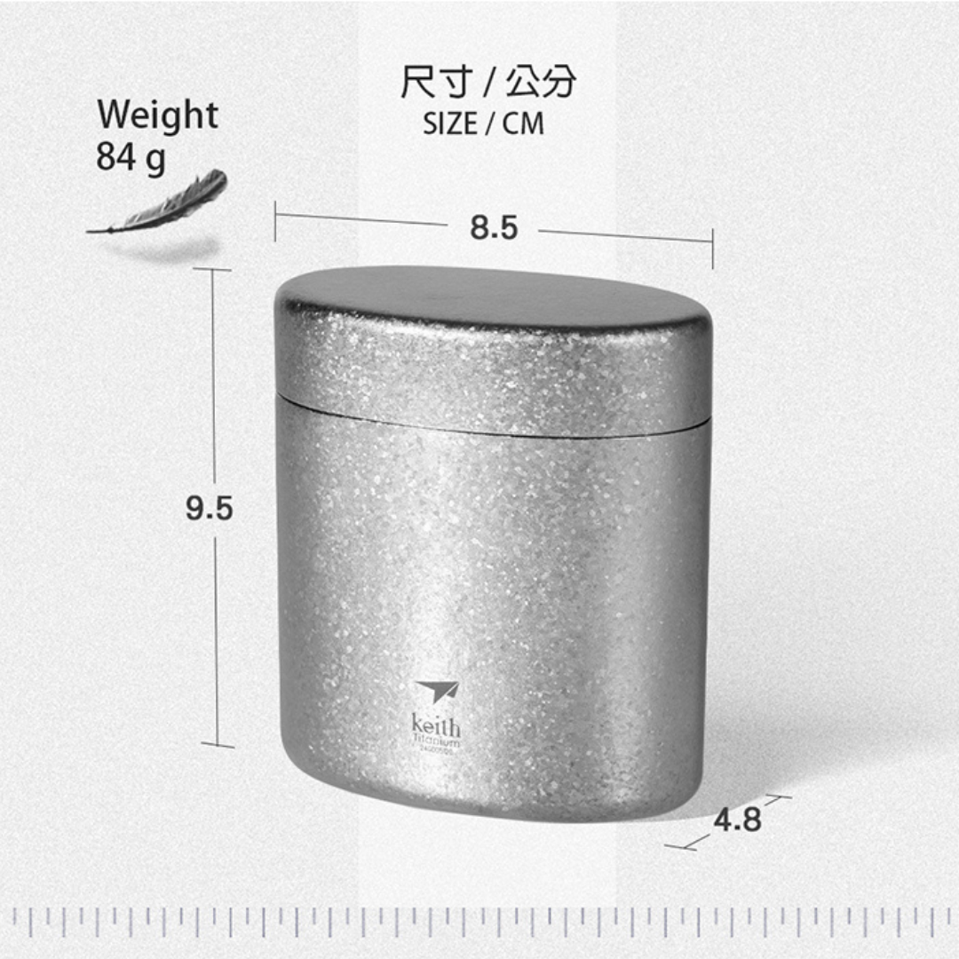 Hộp đựng trà Titanium Keith Ti3955