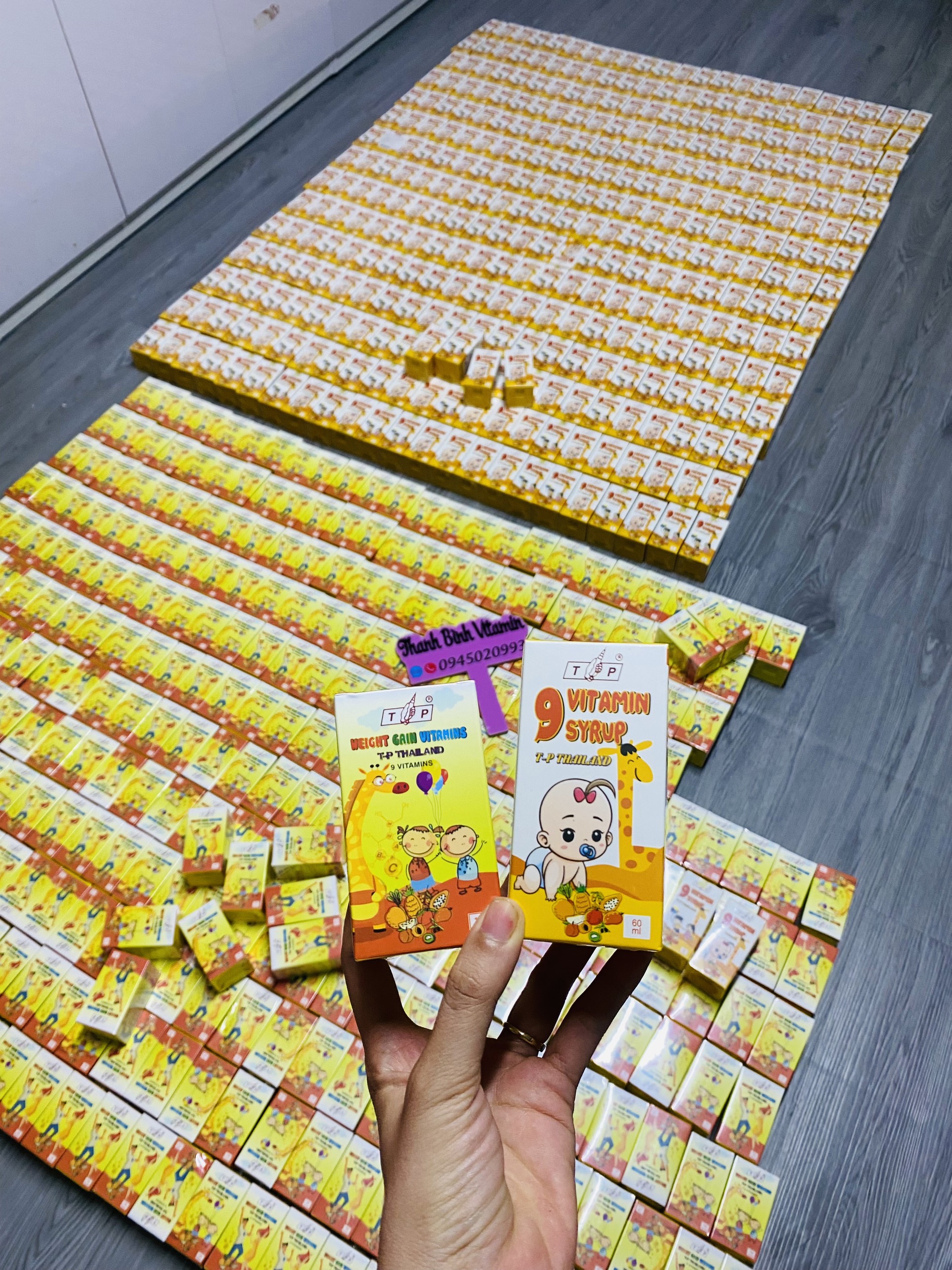 9 Vitamin TP Tăng Cân Thái Lan, Cải Thiện Cân Nặng hộp 100 viên dùng cho người từ 3 tuổi trở lên