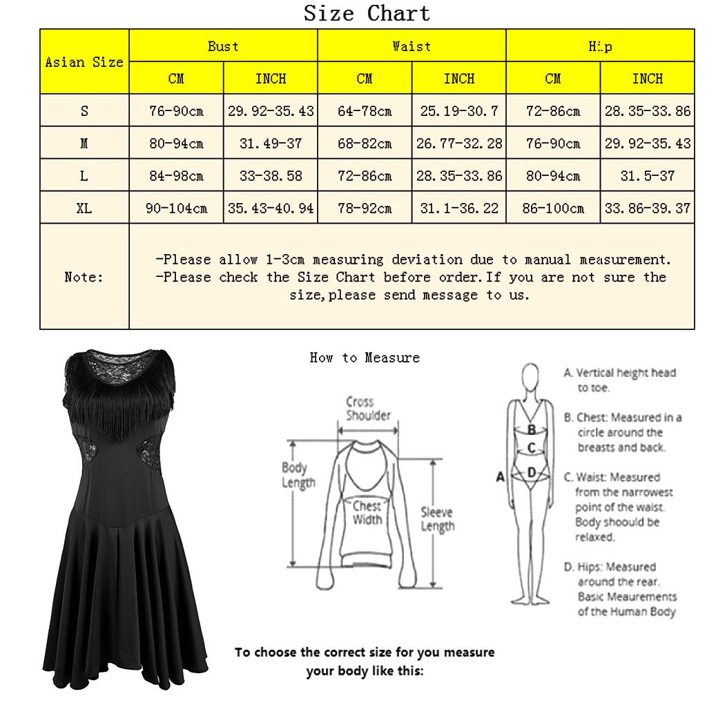 Latin Prom Dress Pleated High Waist Sleeveless Round Neck With Tassels Dancewear For Women