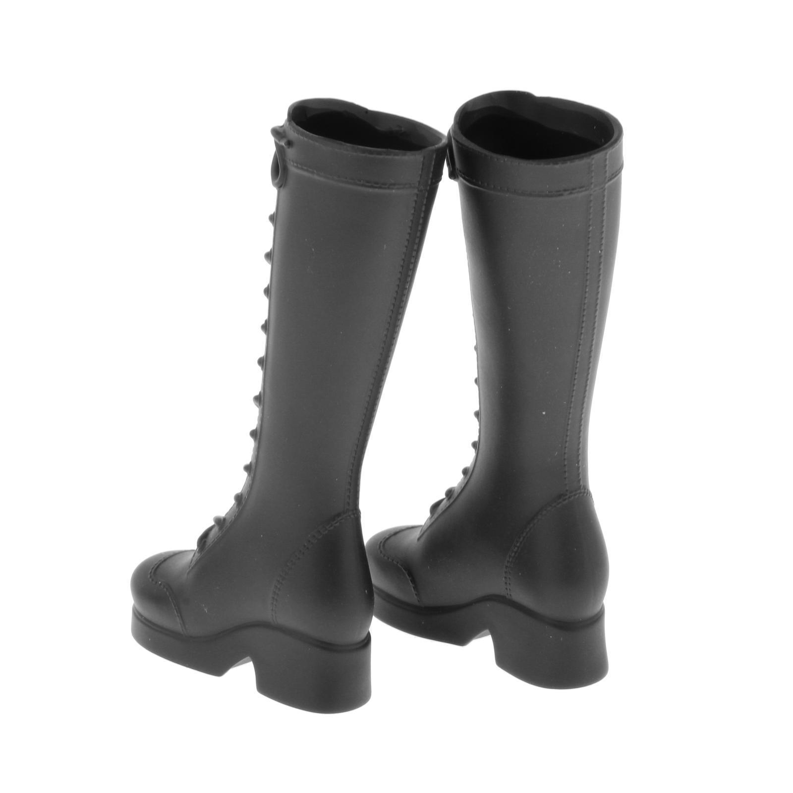 1/6 High-Heeled Combat Boots for 12 Inch Figure Accessories Decor