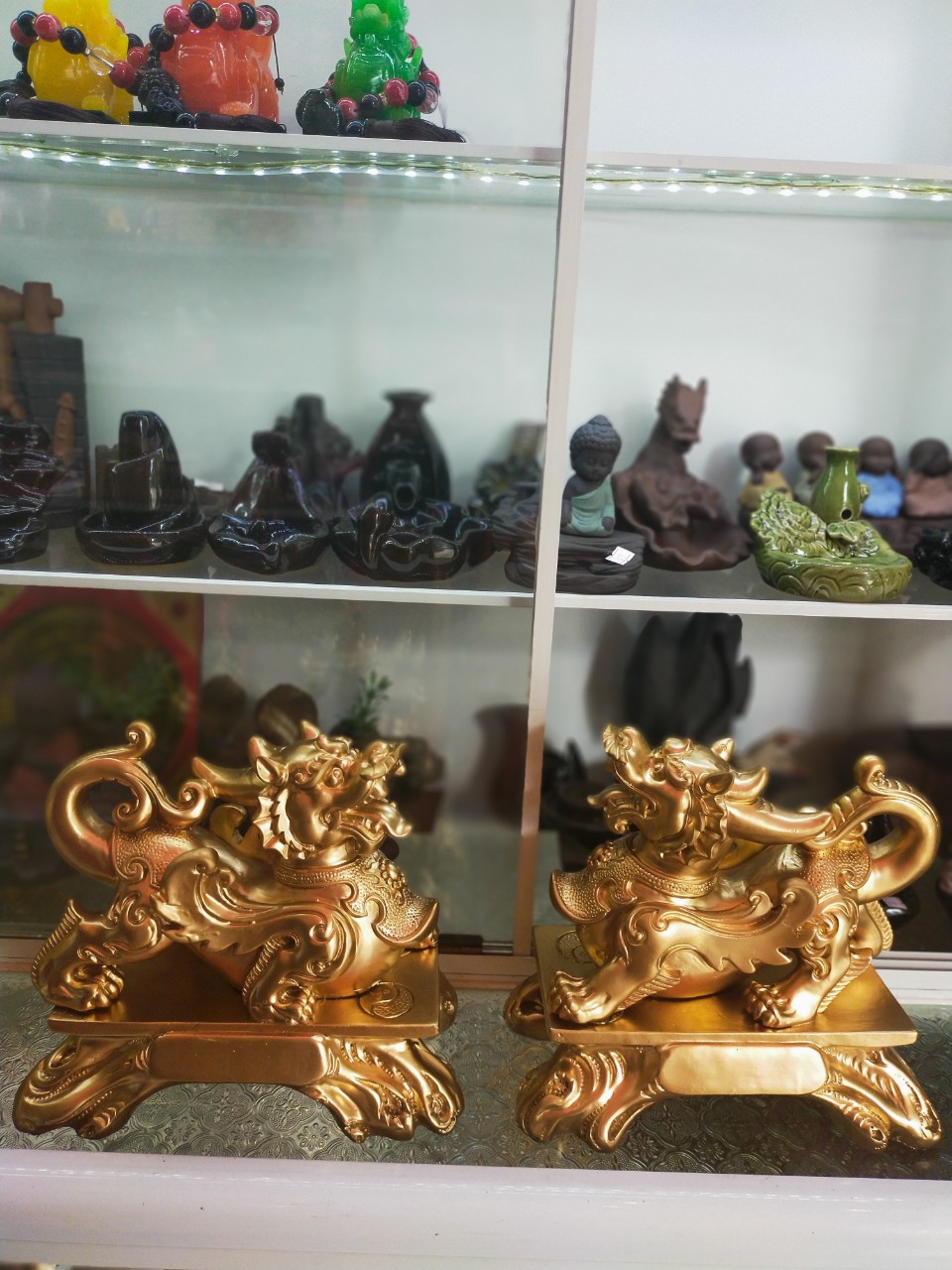 Tỳ Hưu Poly màu vàng dài 22cm