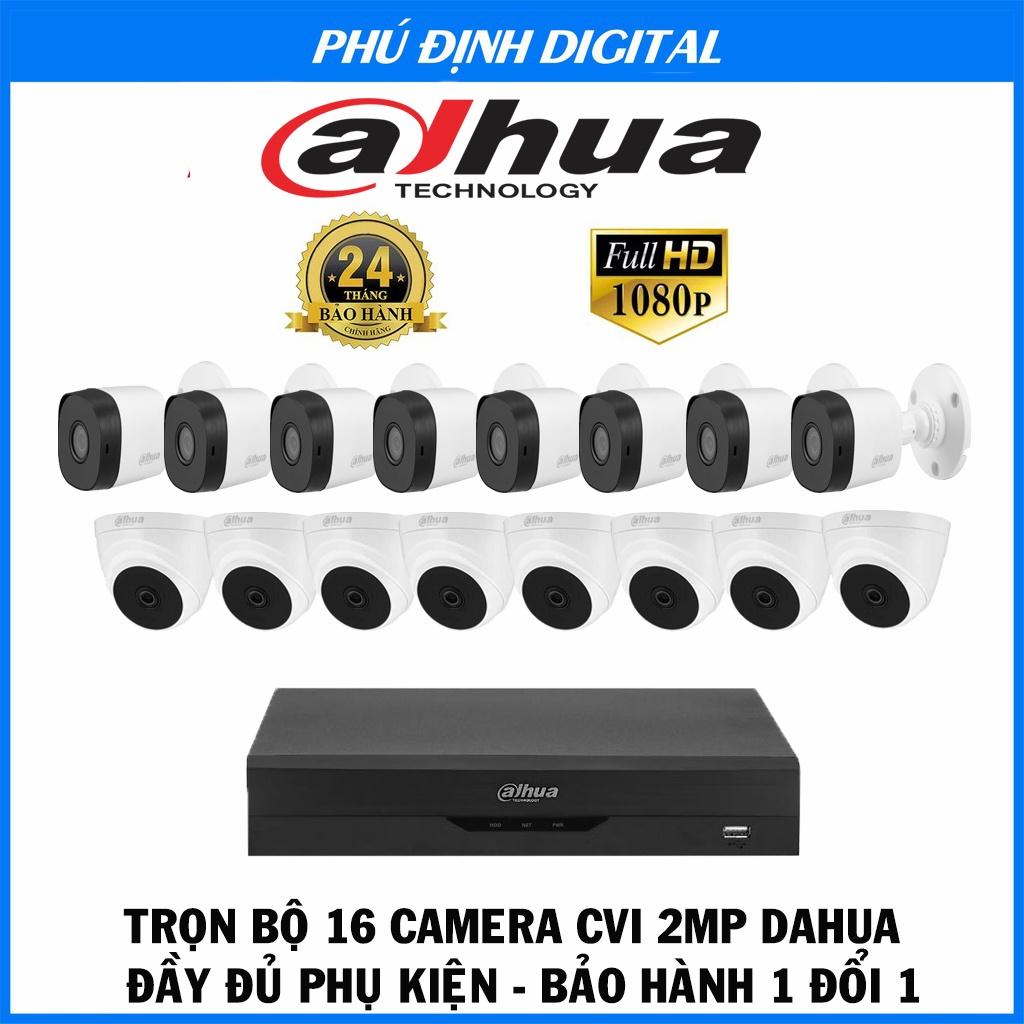 TRỌN BỘ 16 CAMERA DAHUA 2MP SIÊU NÉT - Hàng Chính hãng