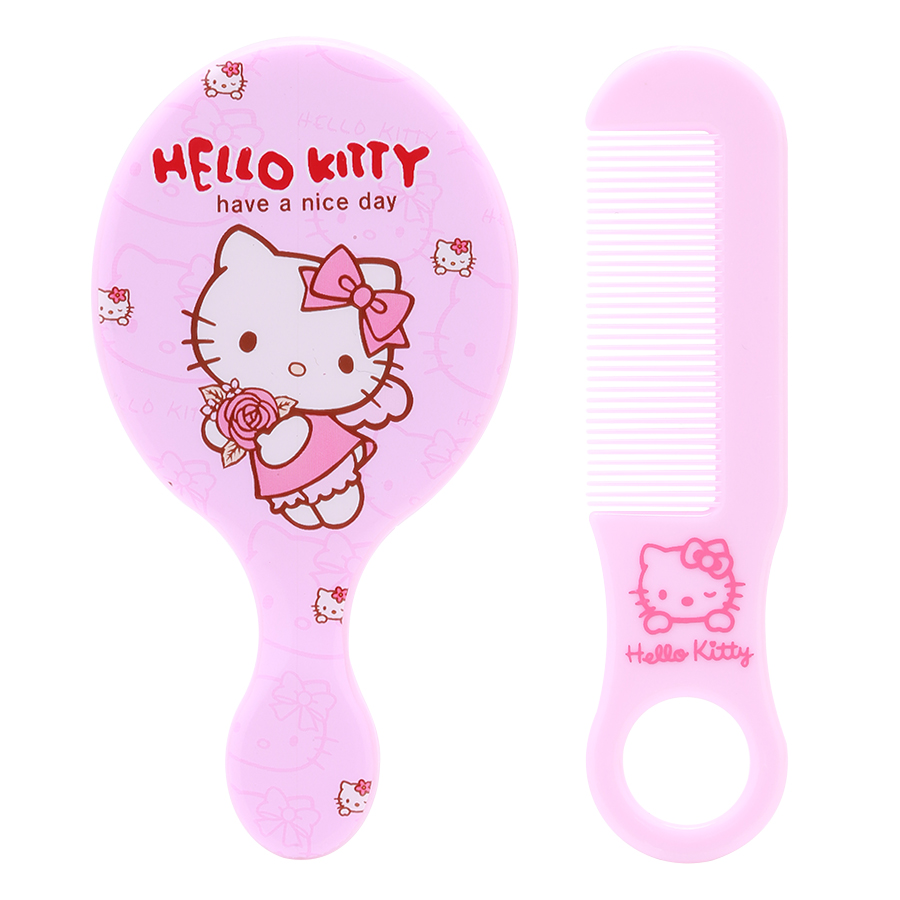 Combo Gương Và Lược Hình Hello Kitty - Mẫu Ngẫu Nhiên