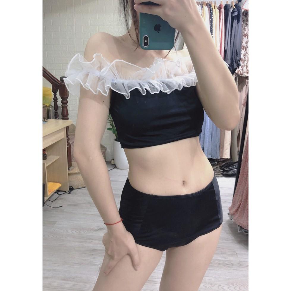 freeship Bikini hai mảnh bèo trăng nữ tinh siêu đẹp mặc đi biển đi bơi hot ( Có video quay thật)