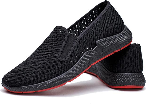 Giày Lười Slip-On Nam Vải Mềm Khoét Lỗ Êm Thiết Kế Nam Tính - 3156 - Mới