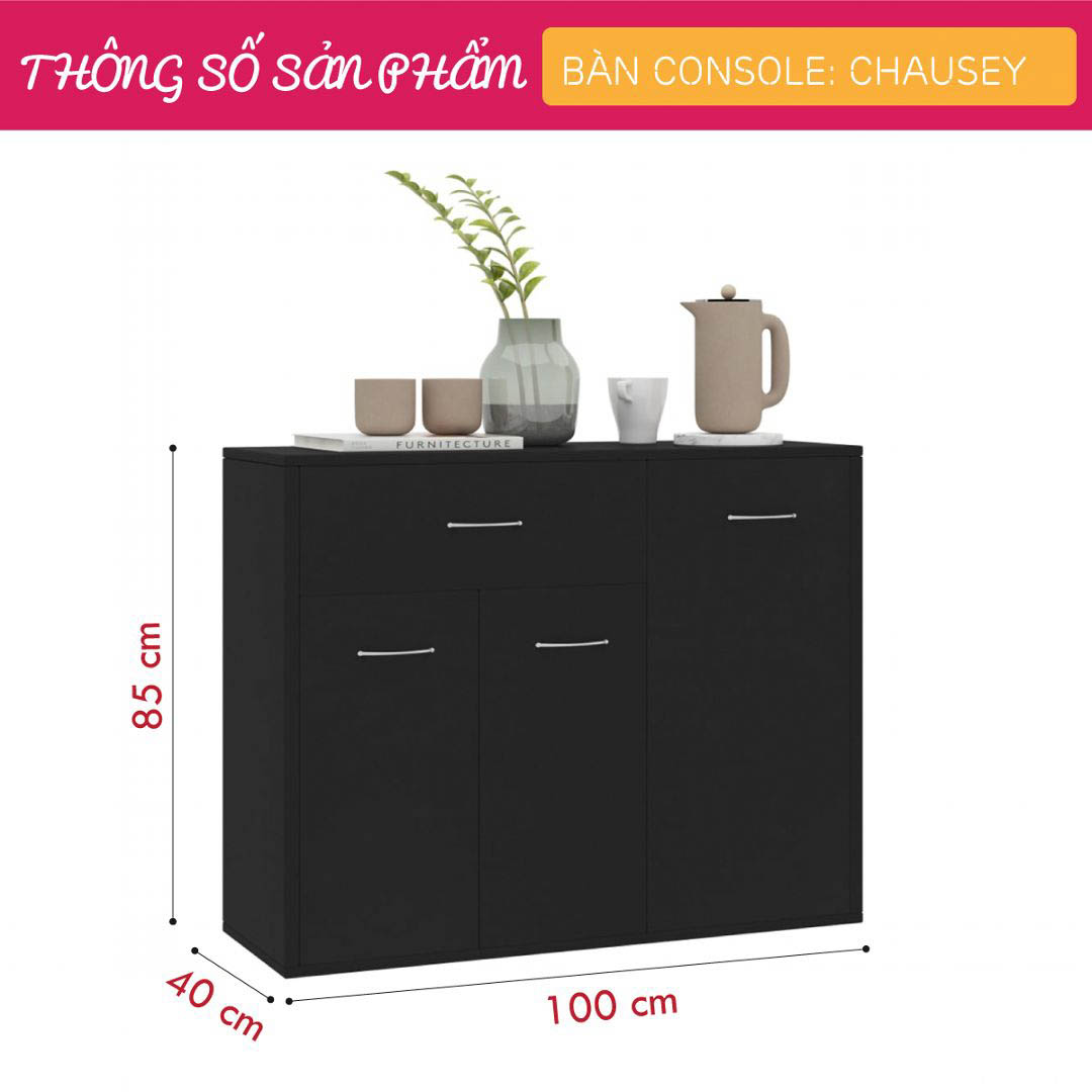 Bàn sảnh ra vào gỗ hiện đại SMLIFE Chausey