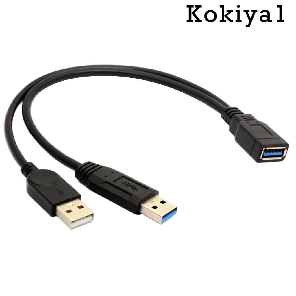 Dây cáp chia dữ liệu chữ Y chuyển đổi USB lỗ cắm sang 2 USB đầu cắm tiện lợi