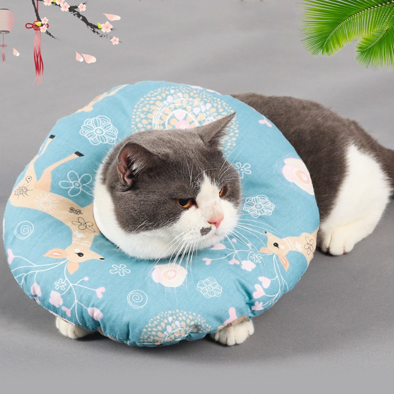 (cho bé hơn 5kg)- Loa chống liếm / Gối chống liếm cho chó mèo - Siêu nhẹ và dễ thương size M
