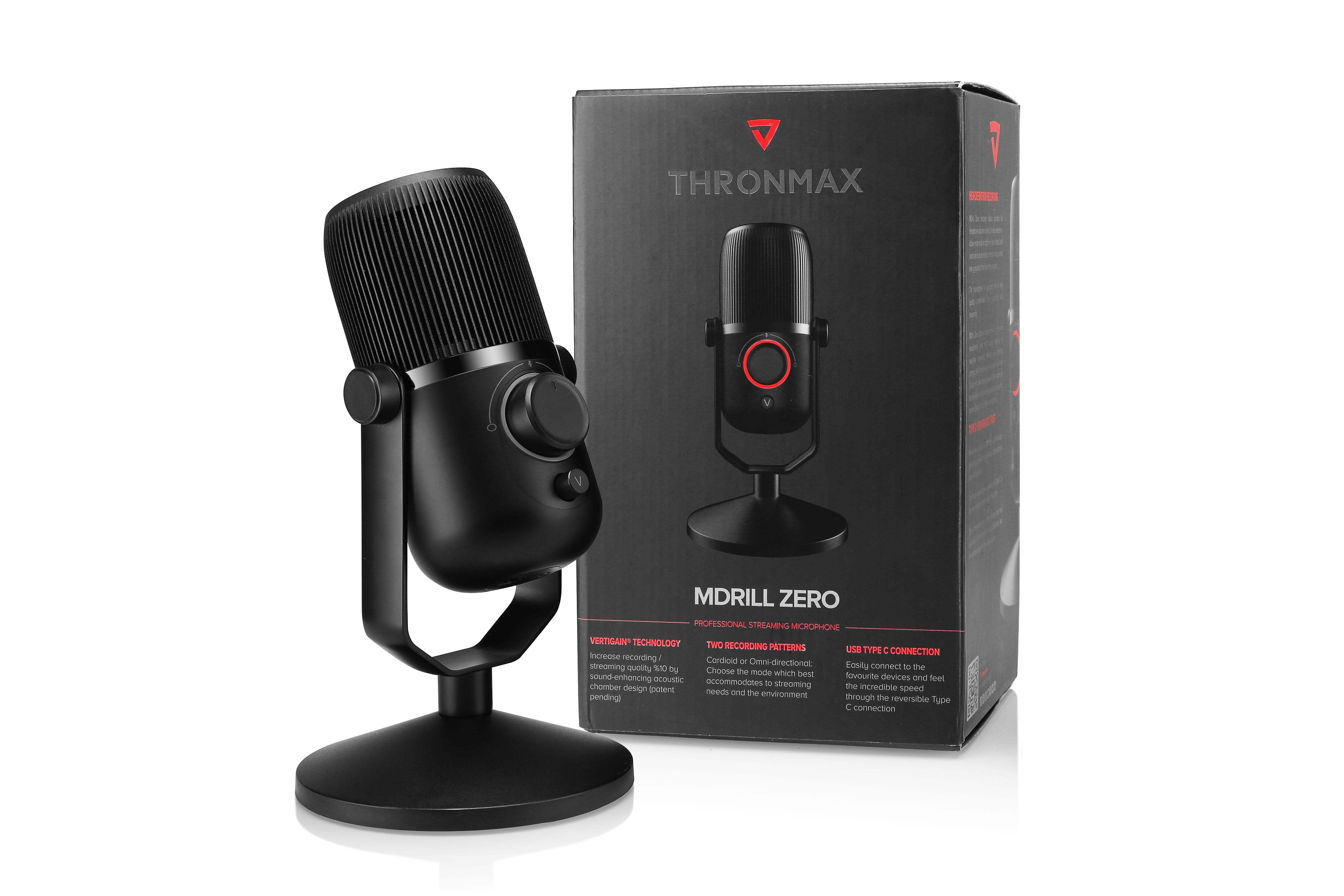 Microphone Thronmax Mdrill Zero M4 Plus Jet Black Hàng Chính Hãng