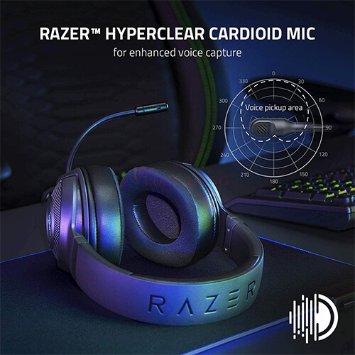 Tai nghe chụp tai có dây Gaming Razer Kraken V3 X Wired USB RZ04-03750100-R3M1 - Hàng chính hãng