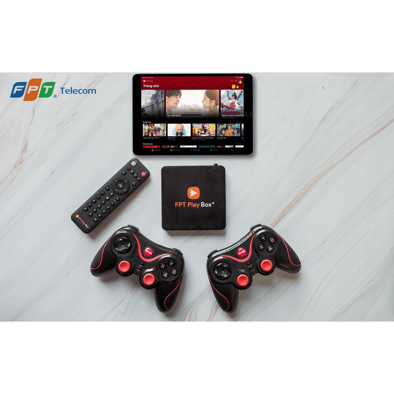 FPT Play Box+ New Plus 4K Android box Điều khiển giọng nói - Hàng Chính Hãng