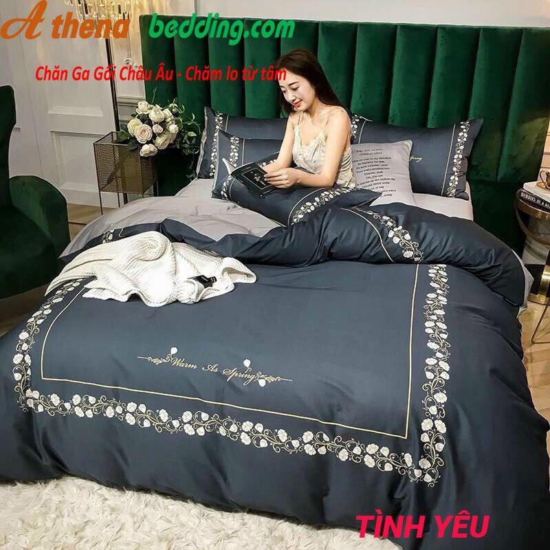 Set Chăn ga gối 4 món COTTON Hàn
