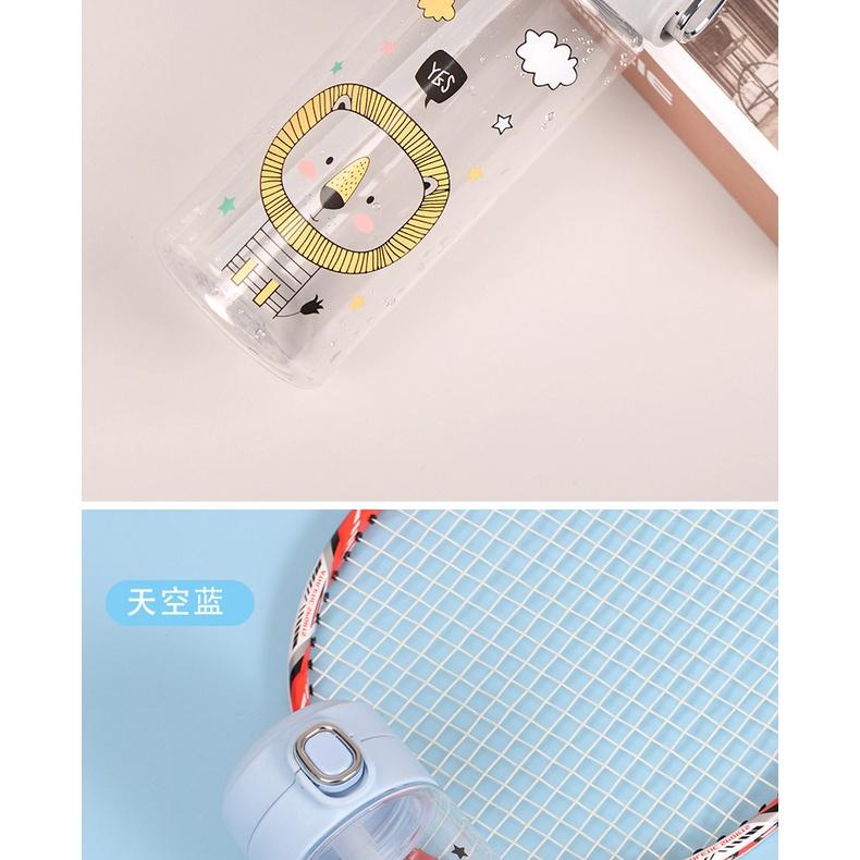 Bình nhựa đựng nước cho bé 350ml- Tặng kèm nhiều Sticker