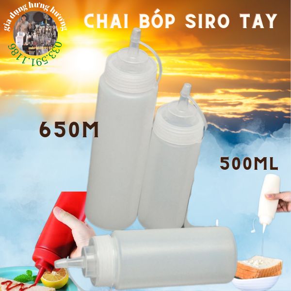 Bình đựng siro 500ml