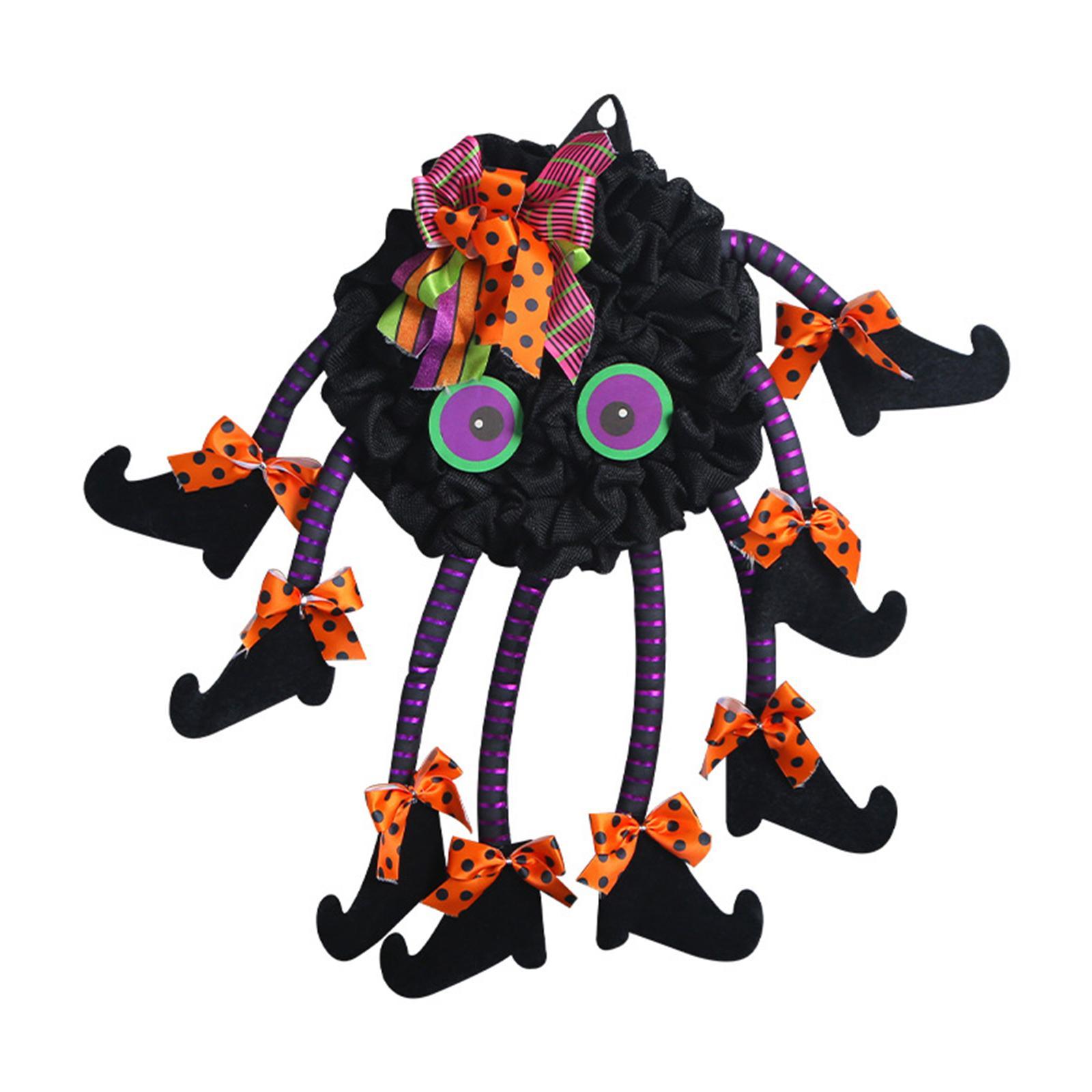 Halloween Wreath Front Door Wreath Garland for Horror Party Indoor Outdoor