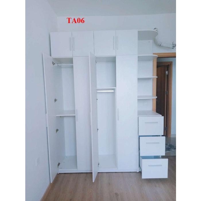 Tủ quần áo thiết kệ hiện đại - Tủ quần áo gỗ MDF TA06 - Nội thất lắp ráp Viendong Adv