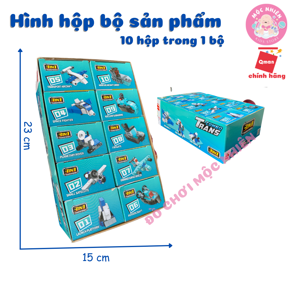 Đồ Chơi Lắp Ráp Xếp Hình Qman 42104 Biệt Đội Biến Hình Dành Cho Bé Trai Trên 6 Tuổi