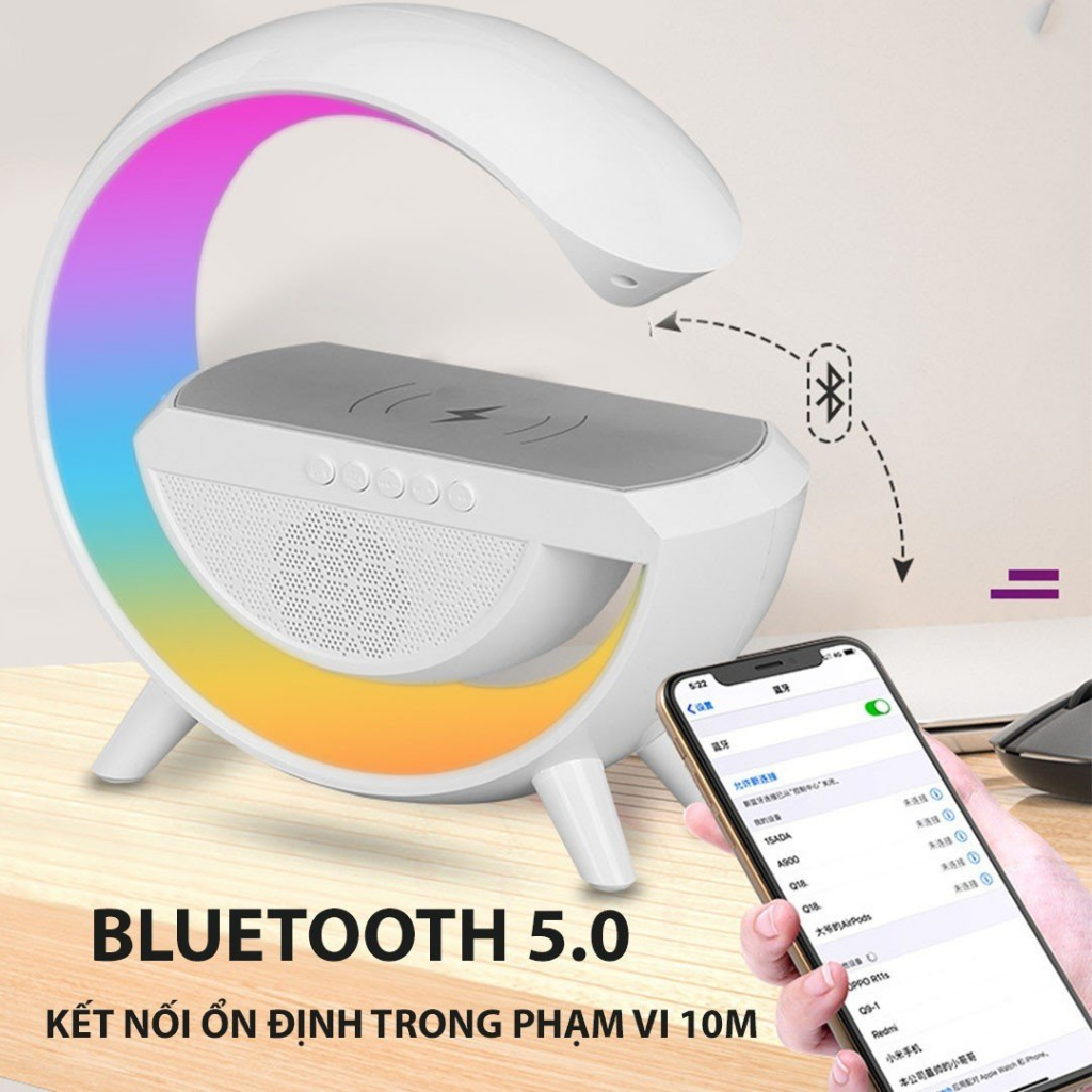 Loa Bluetooth Chữ G-YR 909 Chế Độ Led RGB Siêu Tiện Lợi, Kết Hợp Micro-Nghe Gọi-Hàng Chính Hãng
