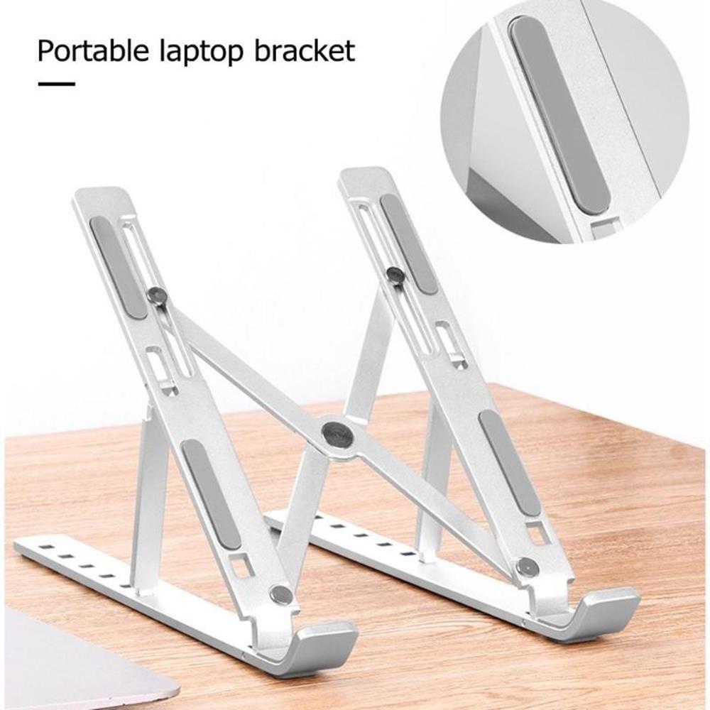 Đế nhôm cao cấp hỗ trợ tản nhiệt cho Laptop, Macbook gồm 7 mức điều chỉnh độ nghiêng tùy ý