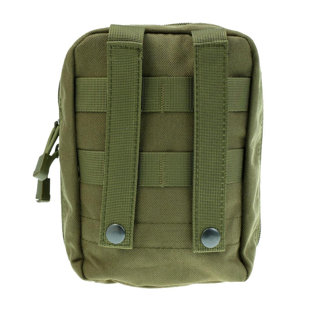 2 Pieces Brown + Army Green MOLLE EMT Pouch Medic First Aid IFAK Blowout Utility Pouch Hunting Outdoor Emergency