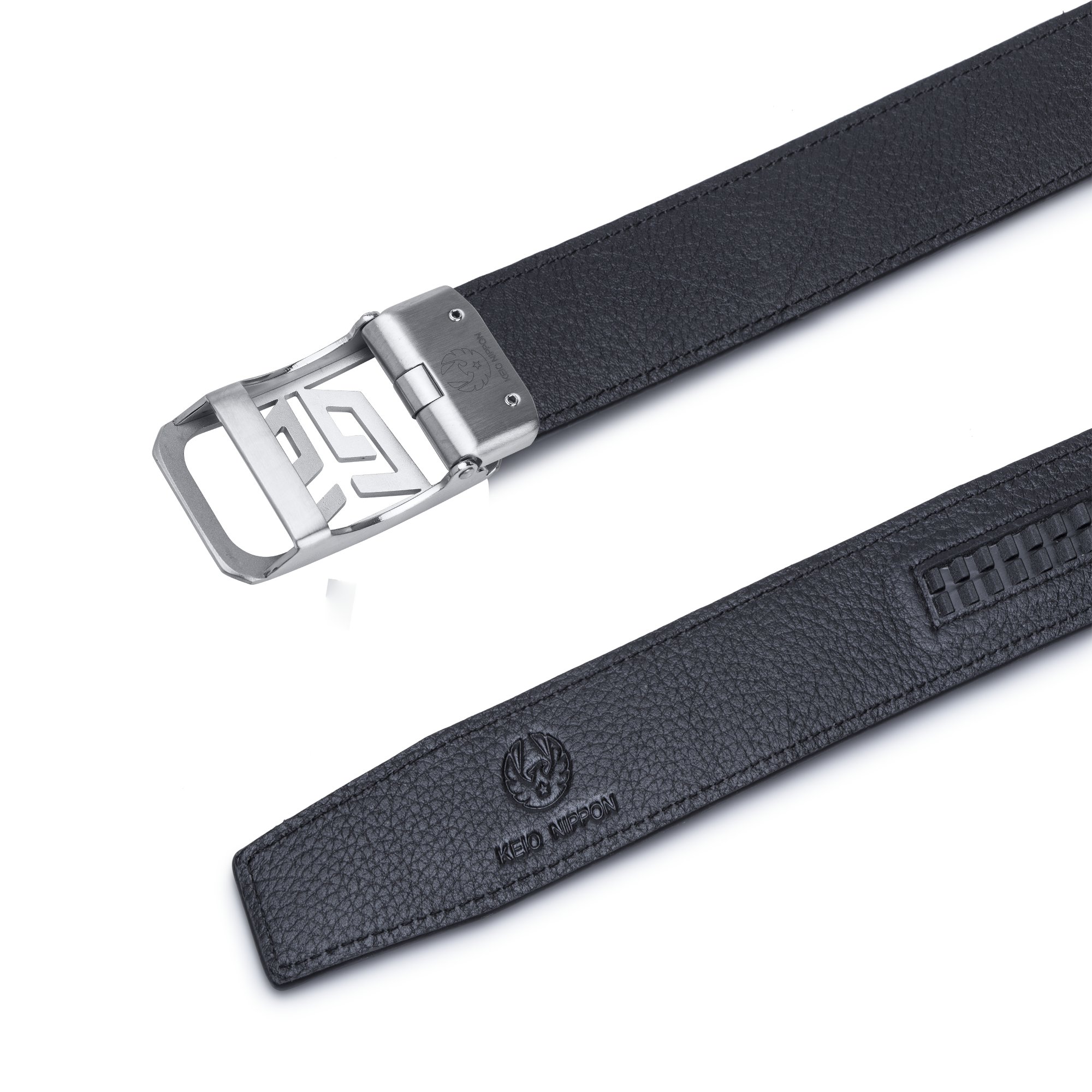 Thắt Lưng Nam KEIO NIPPON - Dây Nịt Nam Phong Cách Doanh Nhân - Da Bò Cao Cấp, Mặt Khóa Inox 316L Không Gỉ - Men's belts
