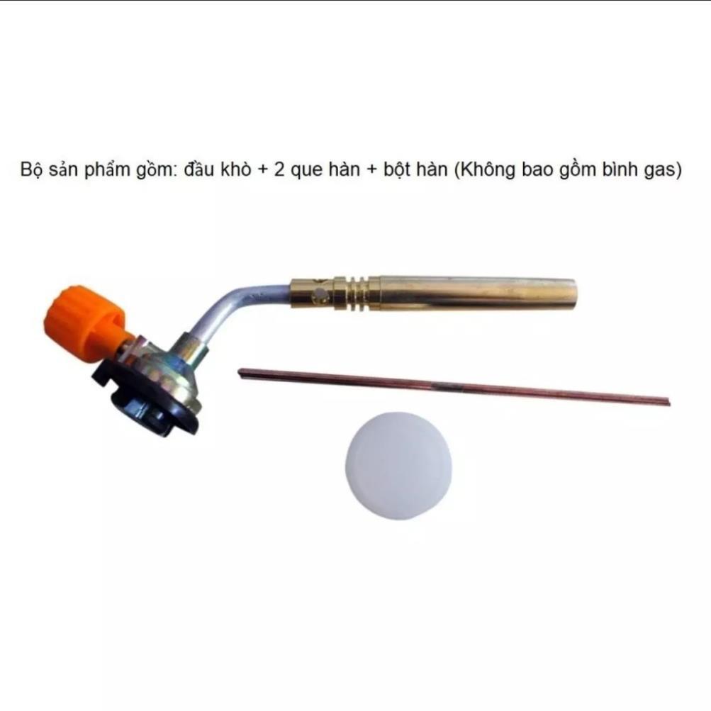 Đầu Đèn Khò ống đồng Kt-2104 Sử dụng bình gas mini - Đầu khò gas cầm tay khò 1 ống