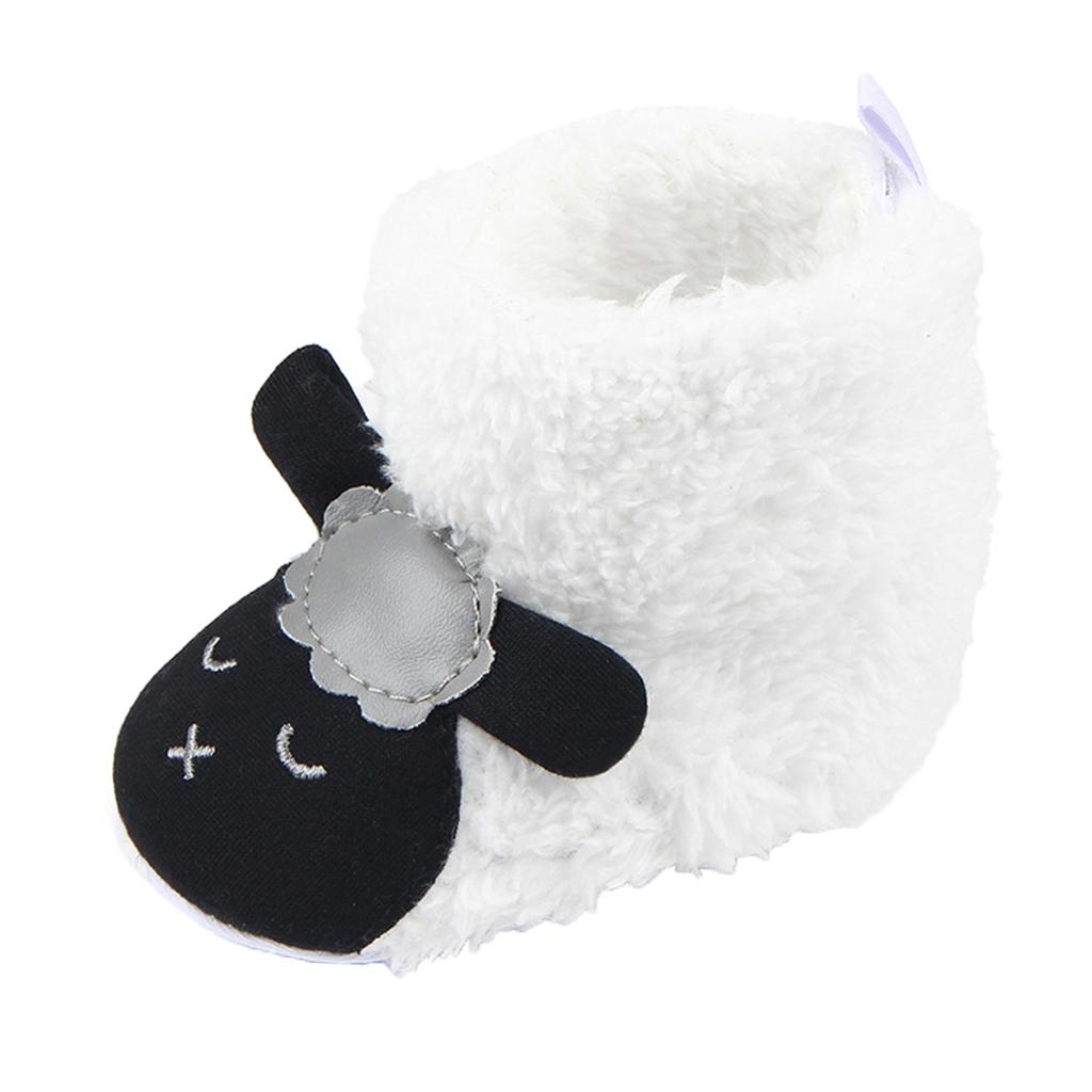 Cute Cartoon Animal Unisex Kids Fleece Shoes Baby