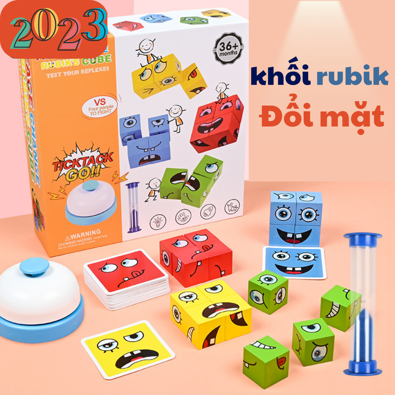 Khối rubik thay đổi khuôn mặt, mầu sắc năm 2023