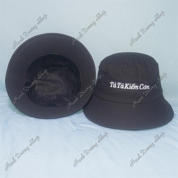 Nón tai bèo mũ bucket vành nhỏ thêu Tà Tà Kiếm Cơm - Tà Tà Kiếm Cơm
